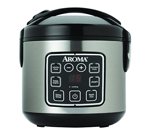 You are currently viewing Aroma Housewares ARC-914SBD 8-Cup (Cooked) Digital Cool-Touch Rice Cooker and Food Steamer with Stainless Steel Exterior, Silver