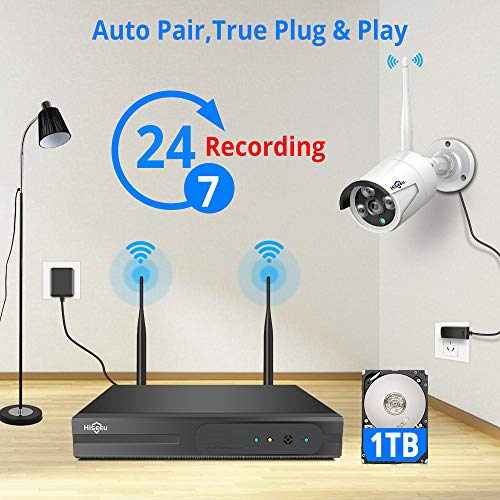 You are currently viewing [Expandable 8CH] Hiseeu Wireless Security Camera System with 1TB Hard Drive with One-Way Audio, 8 Channel NVR 4Pcs 1080P 2.0MP Night Vision WiFi IP Security Surveillance Cameras Home Outdoor