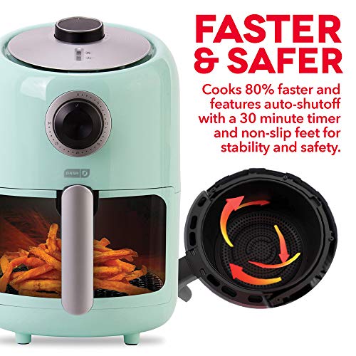 Read more about the article Dash Compact Air Fryer Oven Cooker with Temperature Control, Non-stick Fry Basket, Recipe Guide + Auto Shut off Feature, 2 Quart – Aqua