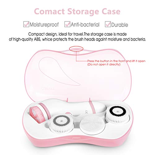 You are currently viewing Waterproof Facial Cleansing Spin Brush Set with 4 Exfoliation Brush Heads – Complete Face Spa System by CLSEVXY – Advanced Microdermabrasion for Deep Scrubbing and Gentle Exfoliating