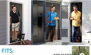 Read more about the article Magic Mesh Deluxe- Black- Hands Free Magnetic Screen Door, Mesh Curtain Keeps Bugs Out, Frame Hook & Loop, Hands Free, Pet & Kid Friendly- Fits Doors up to 39 x 83 Inches