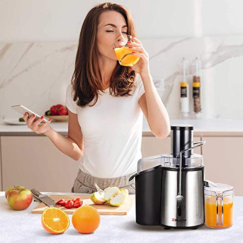 Read more about the article Mueller Austria Juicer Ultra Power, Easy Clean Extractor Press Centrifugal Juicing Machine, Wide 3″ Feed Chute for Whole Fruit Vegetable, Anti-drip, High Quality, Large, Silver