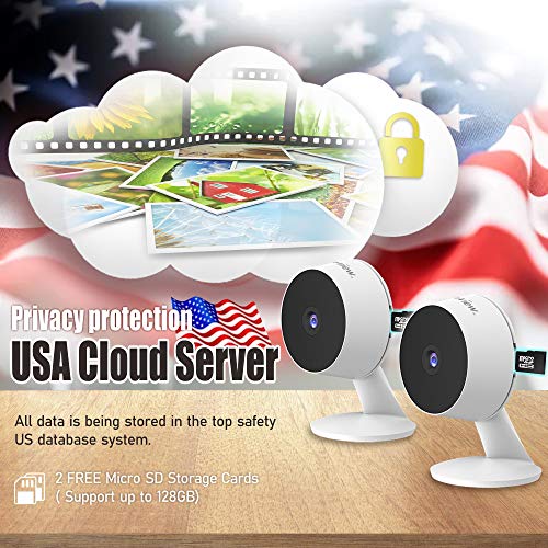 Read more about the article Laview Home Security Camera HD 1080P(2 Pack) AI Human Detection,Include 2 SD Cards,32GB Two-Way Audio,Night Vision,WiFi Indoor Surveillance for Baby/pet,Alexa and Google,Cloud Service (US Server)