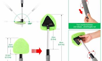 Read more about the article XINDELL Windshield Cleaner Window Windshield Cleaning Tool with Extendable Handle and Washable Reusable Microfiber Cloth Auto Interior Exterior Glass Wiper Car Glass Cleaner Kit (Extendable)