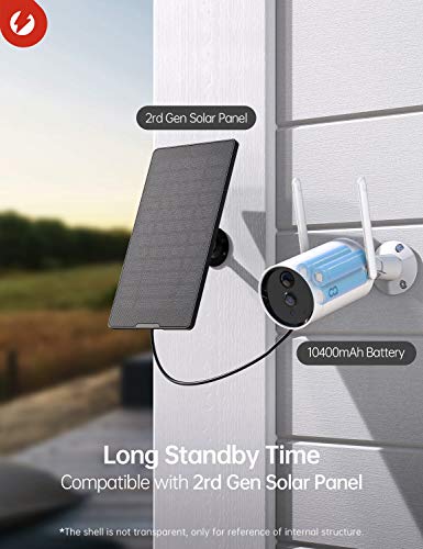 Read more about the article Outdoor Security Camera, COOAU Wireless Solar Rechargeable Battery Powered WiFi Home Cameras,1080P, IR Night Vision, 2-Way Audio, PIR Motion Detection, IP66 Waterproof, SD Card/Cloud Storage