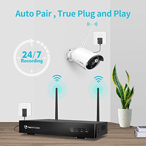 You are currently viewing HeimVision HM241 1080P Wireless Security Camera System, 8CH NVR 4Pcs Outdoor WiFi Surveillance Camera with Night Vision, Waterproof, Motion Alert, Remote Access, No Hard Disk