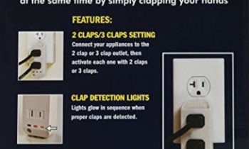 Read more about the article The Clapper, Wireless Sound Activated On/Off Light Switch, Clap Detection, Perfect for Kitchen/Bedroom/TV/Appliances, 120 V Wall Plug, Smart Home Technology, As Seen On TV Household Gift