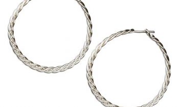 Read more about the article Plum Island Silver P-018356 Sterling Silver 37 mm Flat Celtic Weave Hoop Earrings