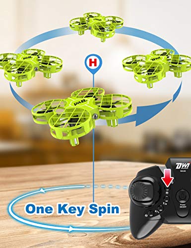 Read more about the article Dwi Dowellin Mini Drone for Kids Crash Proof One Key Take Off Landing Spin Flips RC Small Drones for Beginners Boys and Girls Adults Nano Quadcopter Flying Toys, Green