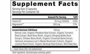Read more about the article Magnesium Supplement by Ancient Nutrition, Magnesium 300mg with Vitamin D for Immune Support, Adaptogenic Herbs, Enzyme Activated, Paleo & Keto Friendly, 90 Capsules