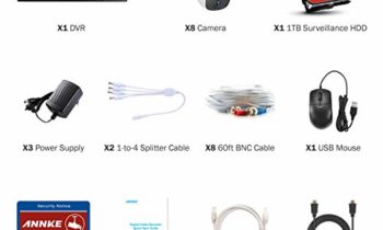 Read more about the article ANNKE 8 Camera Security System 8CH 5MP H.265+ DVR and 8×1080P HD Weatherproof Bullet CCTV Cameras, PIR Detection, White Light Alarm, Email Alert with Snapshots, 1TB Surveillance Hard Drive–S300