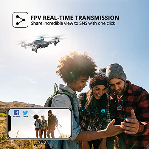 Read more about the article DEERC D10 Foldable Drone with Camera for Adults 720P HD FPV Live Video, Tap Fly, Gesture Control, Selfie, Altitude Hold, Headless Mode, 3D Flips, Quadcopter for Kids Beginners with 2 Batteries 24mins