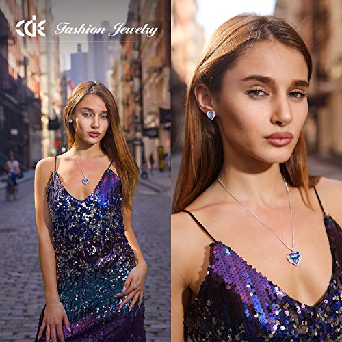 You are currently viewing CDE Angel Wing Heart Mothers Day Jewelry Sets Gift Crystals from Swarovski Set for Women Pendant Necklaces and Earrings Anniversary Birthday Valentine’s Day Jewelry Gifts for Women Love
