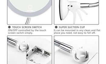 Read more about the article 10X Magnifying Mirror with Light Makeup Mirror with Lights LED Lighted Makeup Mirror Vanity Mirror with Lights Flexible Gooseneck Mirror with Lights with Powerful Suction Cup