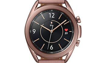 Read more about the article Samsung Galaxy Watch 3 Stainless Steel (41mm) SpO2 Oxygen, Sleep, GPS Sports + Fitness Smartwatch, IP68 Water Resistant, International Model – No NFC SM-R850 (Fast Charge Cube Bundle, Mystic Bronze)