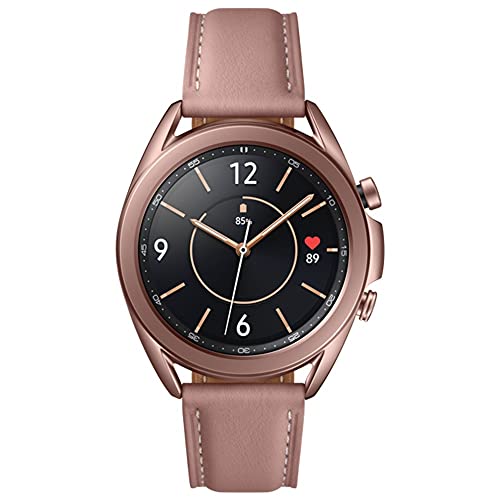 Read more about the article Samsung Galaxy Watch 3 Stainless Steel (41mm) SpO2 Oxygen, Sleep, GPS Sports + Fitness Smartwatch, IP68 Water Resistant, International Model – No NFC SM-R850 (Fast Charge Cube Bundle, Mystic Bronze)