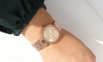 Read more about the article Anne Klein Women’s AK/1362RGRG Rose Gold-Tone Diamond-Accented Bracelet Watch