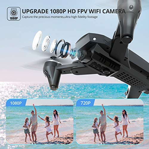 Read more about the article DEERC Drone with Camera for Adults and Kids 1080P HD FPV Live Video, RC Quadcopter Helicopter with Waypoints, Altitude Hold, One Key Start, Headless Mode, 3D Flip, Long Flight