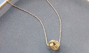 Read more about the article Ross-Simons Italian 14kt Yellow Gold Textured Love Knot Necklace