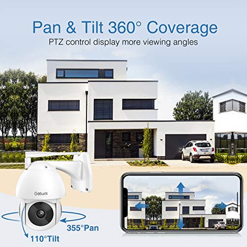 Read more about the article Security Camera Outdoor, Goowls 1080P HD WiFi Home Surveillance IP Camera Wireless with Pan/Tilt 360° View Waterproof Night Vision 2-Way Audio Motion Detection Activity Alert Cloud Service