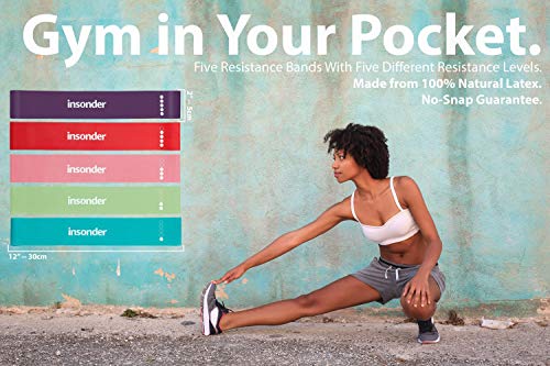 Read more about the article Insonder Resistance Bands Set – Latex Exercise Loop Bands for Workout and Stretching for Legs Butt Glutes Yoga Crossfit Fitness Physical Therapy Mini Home Equipment Training for Women Men