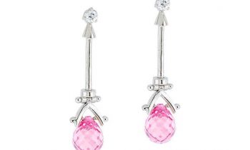 Read more about the article CZ EAR1410-P Pink Sapphire Crystal Briolette Drop Earrings Fashion Jewelry