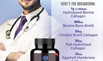Read more about the article Dr. Emil Nutrition Multi Collagen Plus Pills (Type I, II, III, V, X) for Anti-Aging, Hair, Skin, Nails and Joint Support, 30 Day Supply