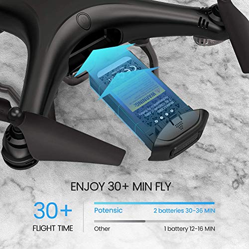 Read more about the article Potensic D58 Drone with 4K Camera for Adults, 5G WiFi HD Live Video, GPS Auto Return, RC Quadcopter for Adult, Portable Case, 2 Battery, Follow Me, Easy Selfie Beginner and Expert-Upgrade