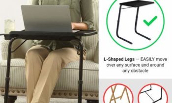 Read more about the article Table Mate II Folding TV Tray Table and Cup Holder with 6 Height and 3 Angle Adjustments the Original TV Tray (Black)