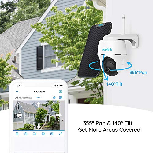 You are currently viewing Reolink Argus PT w/ Solar Panel – Wireless Pan Tilt Solar Powered WiFi Security Camera System w/ Rechargeable Battery Outdoor Home Surveillance, 2-Way Audio, Support Alexa/ Google Assistant/ Cloud