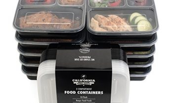 Read more about the article California Home Goods 3 Compartment Bento Reusable Food Storage Containers with Lids, Set of 10, For Meal Prep, 21 Day Fix