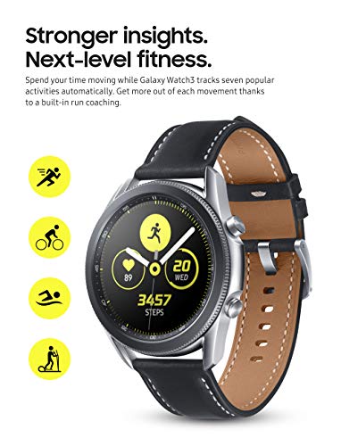 Read more about the article Samsung Galaxy Watch 3 (41mm, GPS, Bluetooth) Smart Watch with Advanced Health Monitoring, Fitness Tracking , and Long lasting Battery – Mystic Silver (US Version)