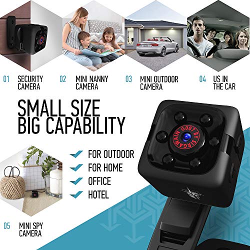 You are currently viewing Mini Spy Camera 1080P Hidden Camera – Portable Small HD Nanny Cam with Night Vision and Motion Detection – Indoor Covert Security Camera for Home and Office – Hidden Spy Cam – Built-in Battery