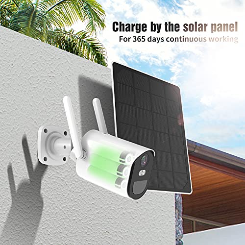 You are currently viewing Solar-Security-Camera-Outdoor-Wireless Battery Powered,1080p Home Wifi Security Camera,Spotlight Color Night Vision,Two-Way Talk,Siren Alarm, Motion Detection with schedulable woorking time-Soliom B10