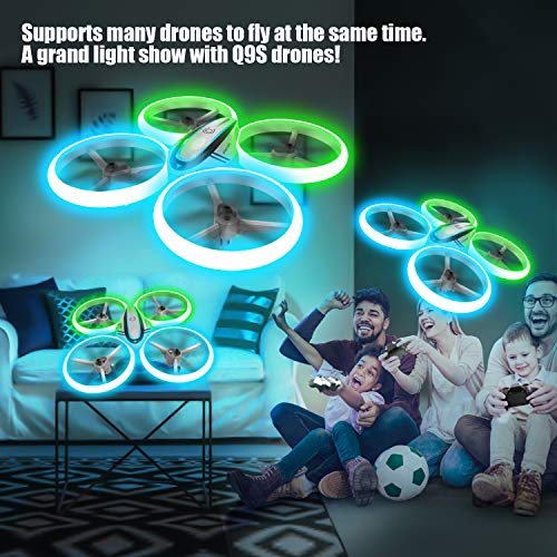 You are currently viewing Q9s Drones for Kids,RC Drone with Altitude Hold and Headless Mode,Quadcopter with Blue&Green Light,Propeller Full Protect,2 Batteries and Remote Control,Easy to Fly Kids Gifts Toys for Boys and Girls